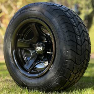 10" BULLITT Black Wheels and 205/50-10 Low Profile DOT Tires Combo - Set of 4 - Image 4