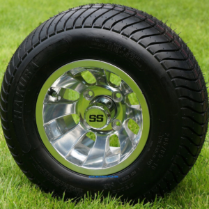 10" SILVER BULLET Wheels and 205/65-10 DOT Tires Combo - Set of 4 - Image 1