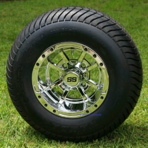 10" STORM TROOPER Chrome Wheels and 205/65-10 ComfortRide DOT Tires - Set of 4 - Image 1