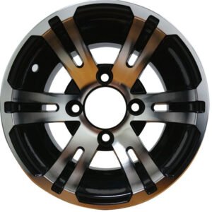 10" BULLDOG Machined Wheels and 205/65-10 ComfortRide DOT Tires Combo - Set of 4 - Image 7