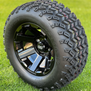 12" ATLAS Gloss Black Aluminum Wheels and 23" All Terrain Tires Combo - Set of 4 - Image 6