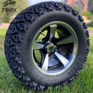 12" BULLITT Machined/Black Aluminum Wheels and 23x10-12 DOT All Terrain Tires Combo - Set of 4 - Image 8