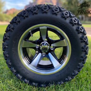 12" BULLITT Machined/Black Aluminum Wheels and 23x10-12 DOT All Terrain Tires Combo - Set of 4 - Image 9