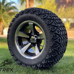 12" BULLITT Machined/Black Aluminum Wheels and 23x10-12 DOT All Terrain Tires Combo - Set of 4 - Image 7