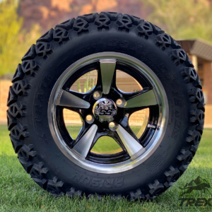 12" BULLITT Machined/Black Aluminum Wheels and 23x10-12 DOT All Terrain Tires Combo - Set of 4 - Image 2