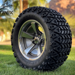 12" BULLITT Gunmetal/Machined Aluminum Wheels and 23x10-12 DOT All Terrain Tires Combo - Set of 4 - Image 7
