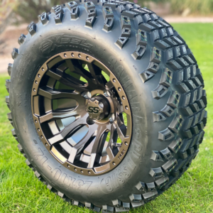 12" MAVERICK Metallic Bronze Wheels and 23" All Terrain Tires Combo - Set of 4 - Image 3
