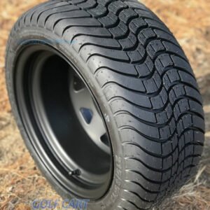 12" Black Steel Window Wheels and 215/35-12 Low Profile DOT Tires Combo - Set of 4 - Image 4