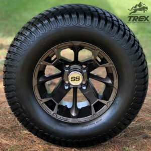 12" BLACKJACK Metallic Bronze Wheels and 23"x10.5-12 TURF Tires Combo - Set of 4 - Image 2