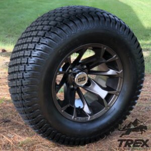 12" BLACKJACK Metallic Bronze Wheels and 23"x10.5-12 TURF Tires Combo - Set of 4 - Image 3
