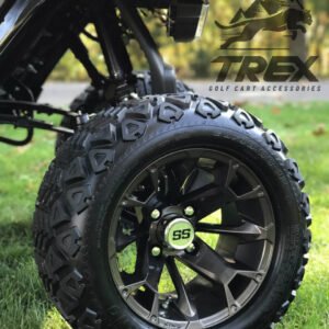 12" BLACKJACK Metallic Bronze Aluminum Wheels and 20x10-12" DOT All Terrain Tires Combo - Set of 4 - Image 4