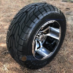 12" STORM TROOPER Machined Aluminum Wheels and 22x9.5-12" ELITE Street DOT Tires Combo - Set of 4 - Image 4