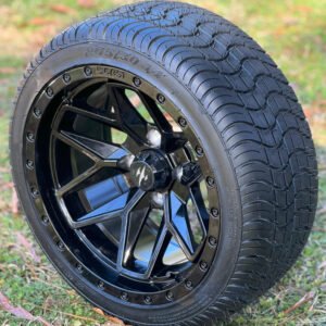 14" BLACK WIDOW Aluminum Wheels and 205/30-14 DOT Low Profile Tires Combo - Set of 4 - Image 4