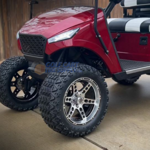 14" DOMINATOR Machined/ Black Wheels and 23x10-14" DOT All Terrain Tires Combo - Set of 4 - Image 5