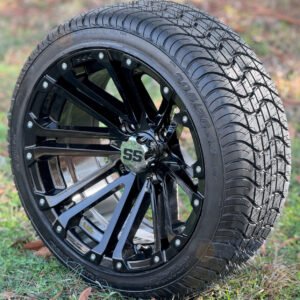 14" HD3 Black Aluminum Wheels and 205/30-14 DOT Low Profile Tires Combo - Set of 4 - Image 5