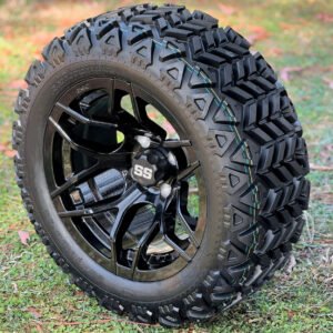 14" RALLY BLACK Aluminum Wheels and 23x10-14" DOT All Terrain Tires Combo - Set of 4 - Image 4