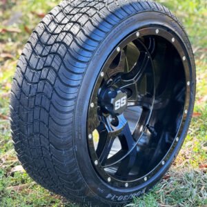 14" STALKER Black Aluminum Wheels and 205/30-14 Low Profile DOT Tires - Set of 4 - Image 5