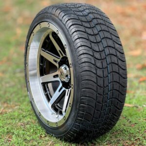 14" WOLVERINE Machined Aluminum Wheels and 205/30-14 DOT Low Profile Tires Combo - Set of 4 - Image 5