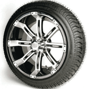 14" TEMPEST Machined Aluminum Wheels and 205/30-14 Low Profile DOT Tires Combo - Set of 4 - Image 3