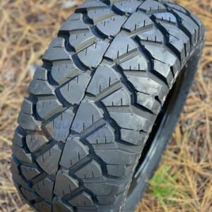 14" VECTOR Machined/ Black Wheels and 20x8.50-14 STINGER DOT All Terrain Tires Combo - Set of 4 - Image 6