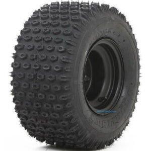 8" Black Steel Golf Cart Wheels and 18x9.50-8" Slasher Knobby Scorpion Tires - Set of 4 - Image 4