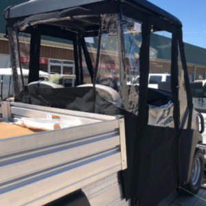 Club Car Carry-All 300/500 Enclosure - DoorWorks Hinged Hard Door (Sunbrella Material) - Image 3