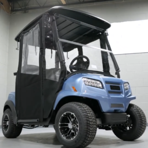 Club Car Onward Enclosure / Golf Cart Cover - DoorWorks Hinged Hard Door (Sunbrella Material) - Image 3