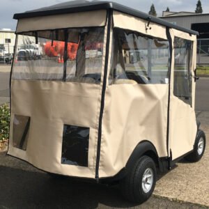 Club Car Precedent 4-Passenger Enclosure / Golf Cart Cover - DoorWorks Hinged Hard Door (Sunbrella Material) - Image 3