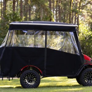 EZGO Express S4 Elite 4-Passenger Track Style Enclosure - BLACK (Fits 2023-Up) - Image 3