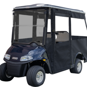 EZGO RXV 4-Passenger Enclosure / Golf Cart Cover - DoorWorks Hinged Hard Door (Sunbrella Material) - Image 1
