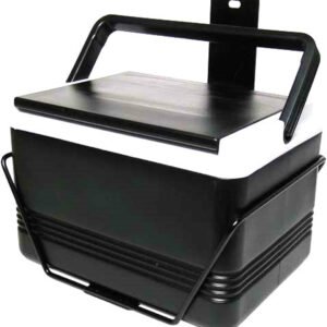 Golf Cart Cooler - 12 Pack Black w/ Rear Mounting Bracket (Fits Twelve 12oz Cans) - Image 3
