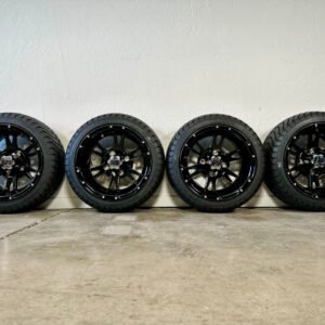 Scratch & Dent - 12" RUCKUS Black Golf Cart Wheels and 215/35-12 RXLP DOT Low Profile Tires - Set of 4 - Image 3