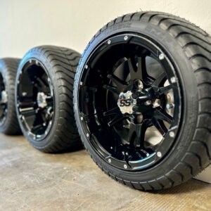 Scratch & Dent - 12" RUCKUS Black Golf Cart Wheels and 215/35-12 RXLP DOT Low Profile Tires - Set of 4 - Image 8
