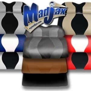 MADJAX Wave Two Tone Rear Seat Covers (Chose Your Colors!) - Image 1