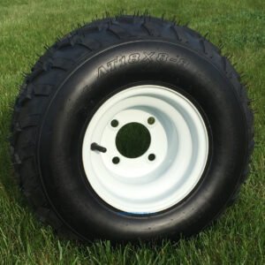 RHOX RXAL 18x8-8 All Terrain Golf Cart Tires and 8" WHITE Steel Wheels - Combo - Image 3