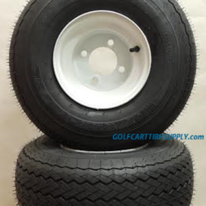 RHOX 18x8.50-8 Golf Cart Tire and White 8x7 Steel Wheel Combo - Image 3