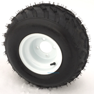 RHOX RXAL 18x8-8 All Terrain Golf Cart Tires and 8" WHITE Steel Wheels - Combo - Image 6