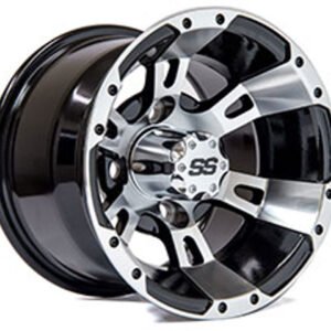 10" RUCKUS Machined Wheels and 205/50-10 Low Profile DOT Tires Combo - Set of 4 - Image 5