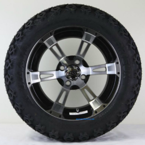 14" RUCKUS Machined/ Black Wheels and 23x10-14" DOT All Terrain Tires Combo - Set of 4 - Image 6