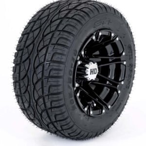 10" HD3 Gloss Black Wheels and Golf Pro 205/50-10 DOT Tires Combo - Set of 4 - Image 7