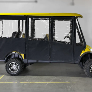 DoorWorks ICON i60 Golf Cart Enclosure Hinged Hard Door Cover in BLACK Sunbrella - Image 3