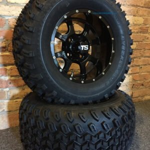 12" STALKER Black Aluminum Wheels and 23" All Terrain Tires Combo - Set of 4 - Image 5