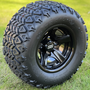 10" BULLITT Gloss Black Wheels and 20x10-10 DOT All Terrain Tires - Set of 4 - Image 9