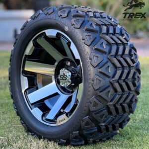 12" ATLAS Machined Wheels and 20x10-12 DOT All Terrain Tires Combo - Set of 4 - Image 3