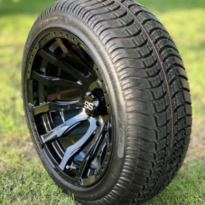 14" MAVERICK Gloss Black Wheels and 205/30-14 Low Profile DOT Tires Combo - Set of 4 - Image 7