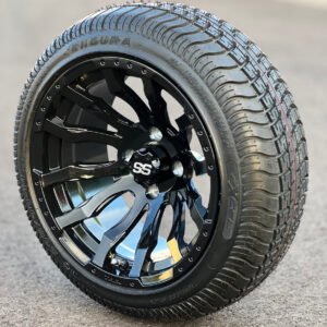 14" MAVERICK Gloss Black Wheels and 205/30-14 Low Profile DOT Tires Combo - Set of 4 - Image 4