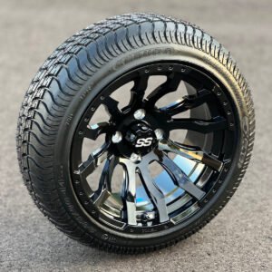 14" MAVERICK Gloss Black Wheels and 205/30-14 Low Profile DOT Tires Combo - Set of 4 - Image 5