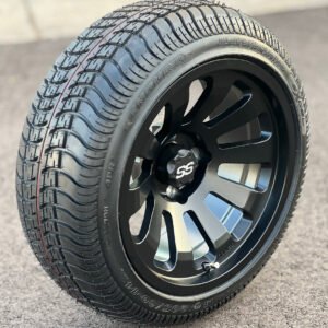 14" ORION Matte Black Wheels and 205/30-14 Low Profile DOT Tires Combo - Set of 4 - Image 4