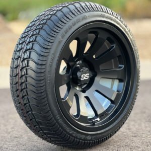 14" ORION Matte Black Wheels and 205/30-14 Low Profile DOT Tires Combo - Set of 4 - Image 5