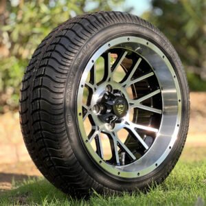 14" SPARTAN Machined Aluminum Wheels and 205/30-14 Low Profile DOT Tires Combo - Set of 4 - Image 4